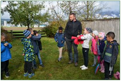 Schule am Bauernhof beim Wallerbauern in Wrgl am 16. Oktober 2019. Foto: Veronika Spielbichler