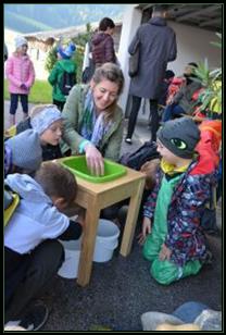 Schule am Bauernhof beim Wallerbauern in Wrgl am 16. Oktober 2019. Foto: Veronika Spielbichler